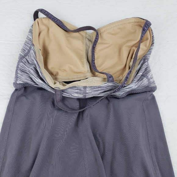 Lululemon 4 Pure Focus Bra Tank Gray Space Dye $64 - Picture 6 of 8